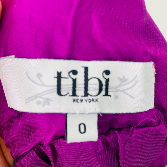 Tibi Multi-Color Silk Sleeveless Dress Size 0 - Picture 12 of 15